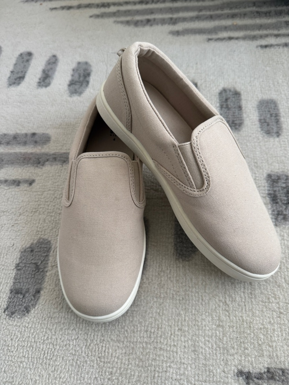 NWT GAP Kids Slip-On Canvas Sneakers - Light Beige